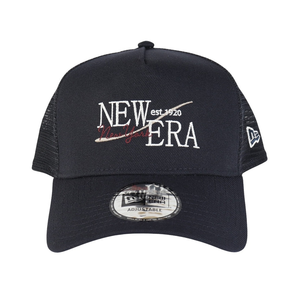 ニューエラ（NEW ERA）（メンズ）帽子 キャップ 940 A-Frame トラッカー Wind ロゴ 黒 14388590 シンプル カジュアル おしゃれ 旅行 お出かけ