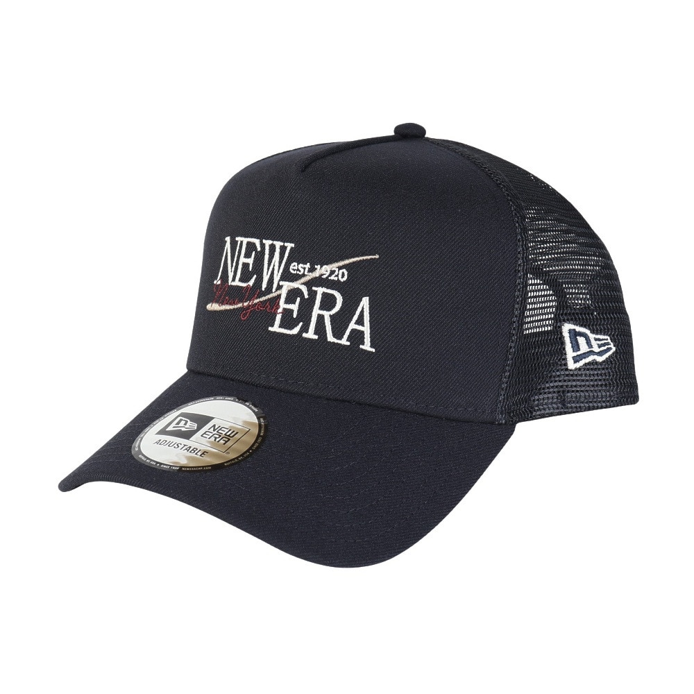 ニューエラ（NEW ERA）（メンズ）帽子 キャップ 940 A-Frame トラッカー Wind ロゴ 黒 14388590 シンプル カジュアル おしゃれ 旅行 お出かけ