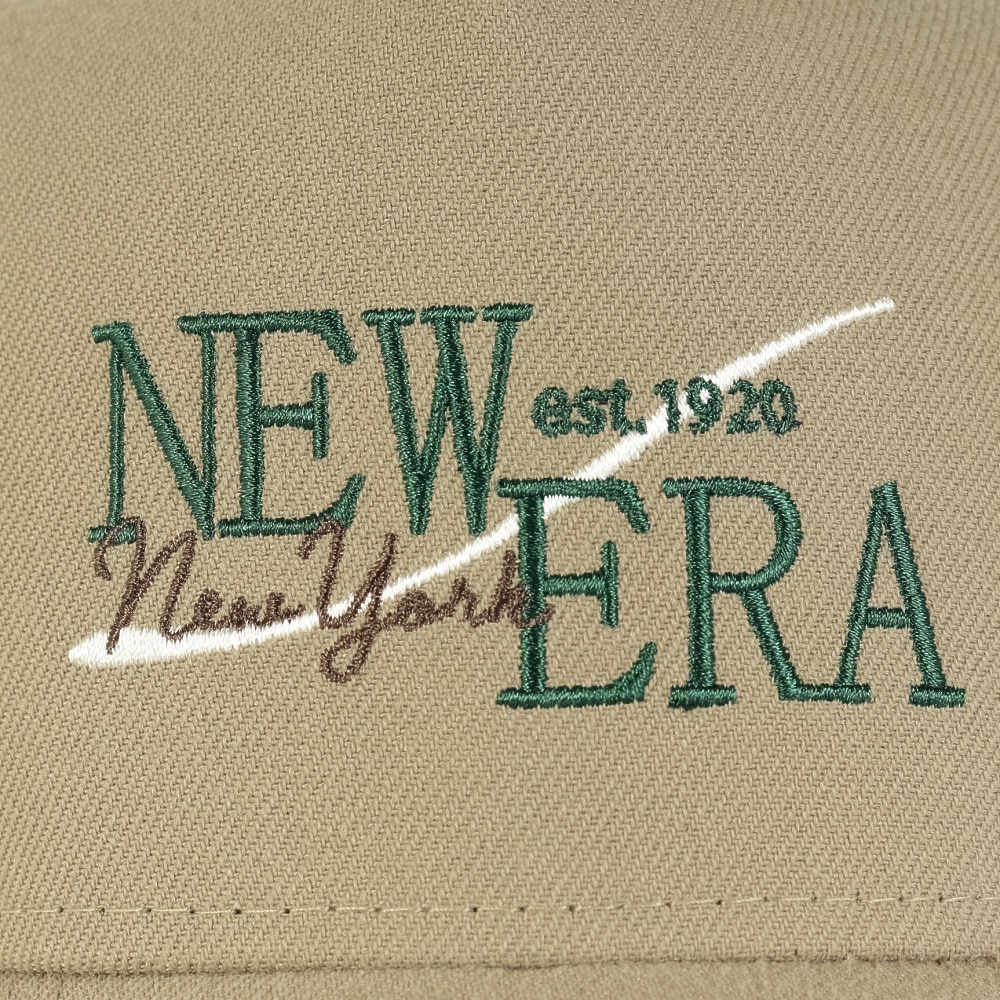 ニューエラ（NEW ERA）（メンズ、レディース）帽子 キャップ 9FORTY A-Frame トラッカー カーキ Wind Logo 14388592 シンプル カジュアル おしゃれ スト系