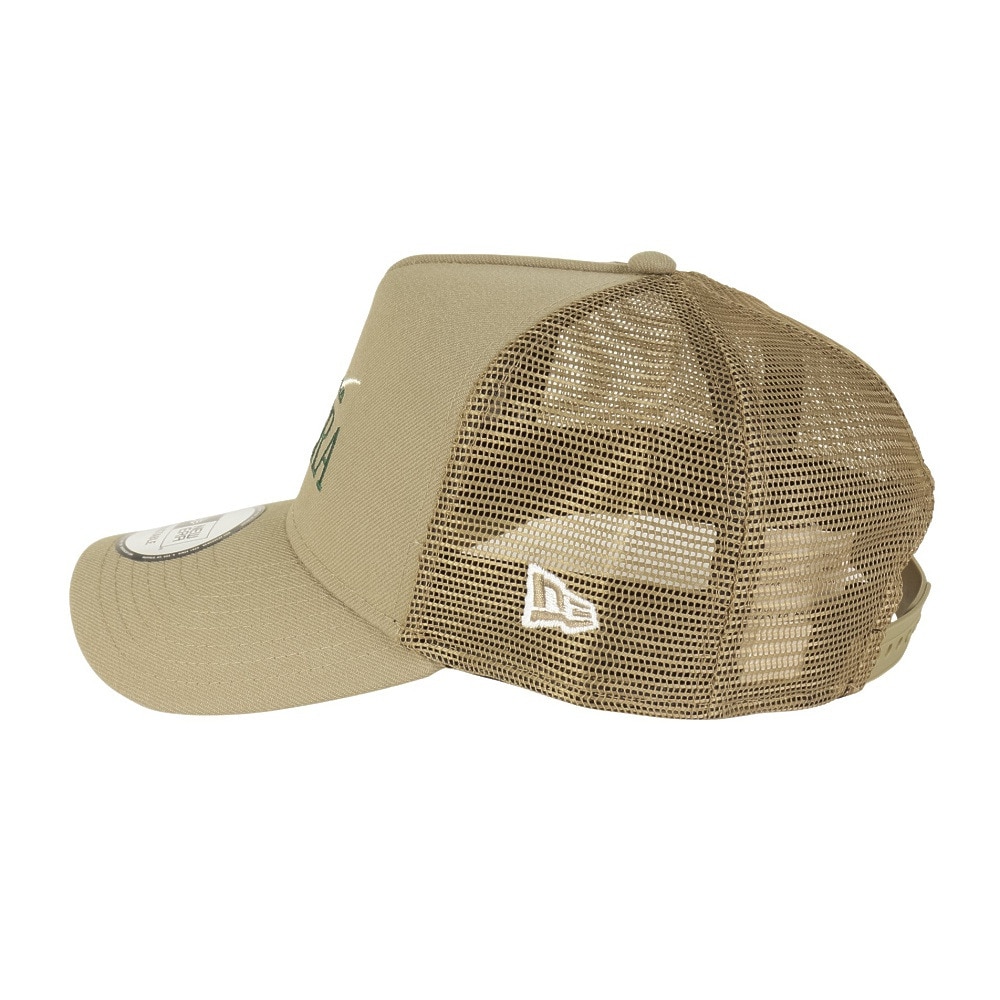 ニューエラ（NEW ERA）（メンズ、レディース）帽子 キャップ 9FORTY A-Frame トラッカー カーキ Wind Logo 14388592 シンプル カジュアル おしゃれ スト系