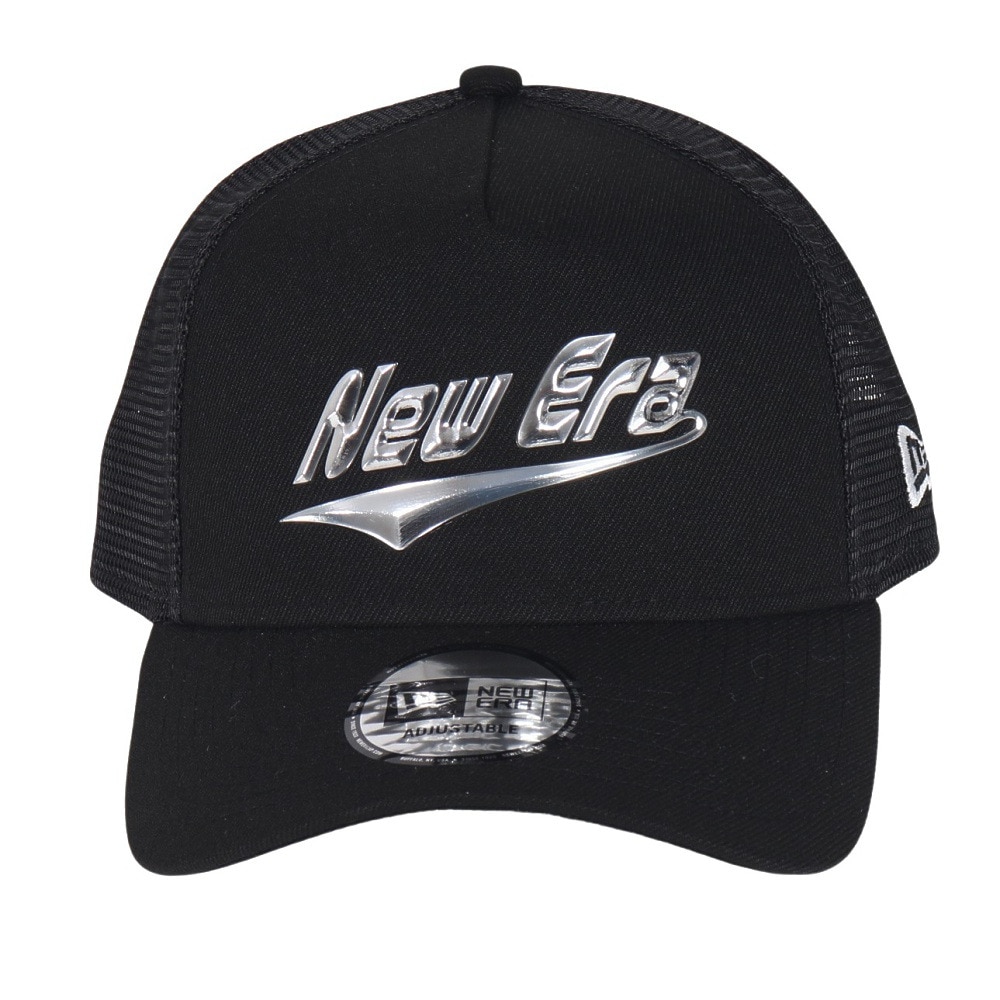 ニューエラ（NEW ERA）（メンズ、レディース）帽子 キャップ 9FORTY A-Frame トラッカー TPU Logo Cheer 黒 14388596 シンプル カジュアル おしゃれ スト系