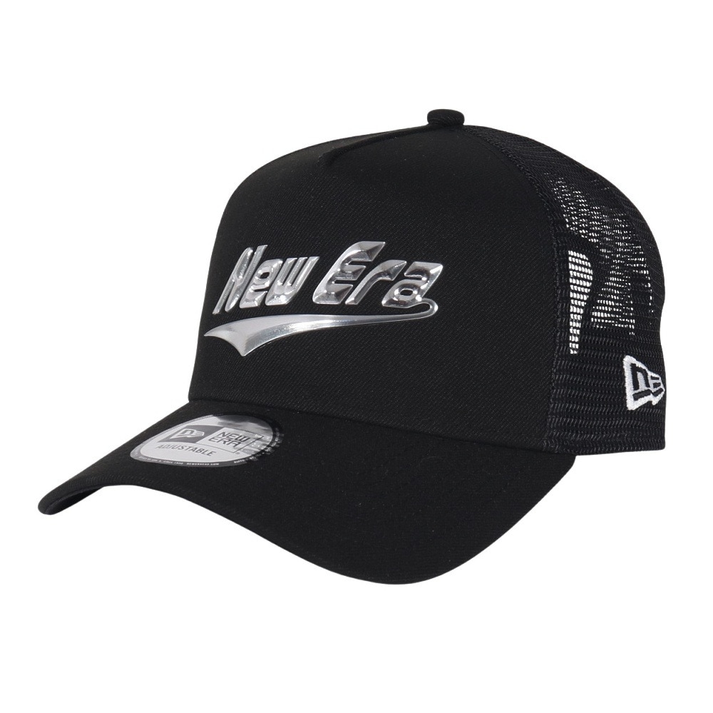ニューエラ（NEW ERA）（メンズ、レディース）帽子 キャップ 9FORTY A-Frame トラッカー TPU Logo Cheer 黒 14388596 シンプル カジュアル おしゃれ スト系