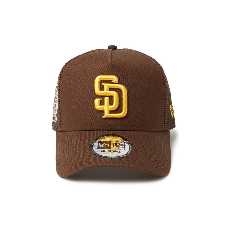 ニューエラ（NEW ERA）（メンズ、レディース）メッシュキャップ 9FORTY A-Frame トラッカー MLB Side Patch サンディエゴ・パドレス 14388605
