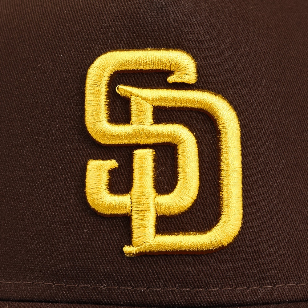 ニューエラ（NEW ERA）（メンズ、レディース）メッシュキャップ 9FORTY A-Frame トラッカー MLB Side Patch サンディエゴ・パドレス 茶色 14388605 帽子