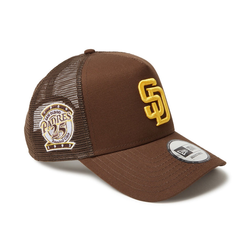 ニューエラ（NEW ERA）（メンズ、レディース）メッシュキャップ 9FORTY A-Frame トラッカー MLB Side Patch サンディエゴ・パドレス 14388605