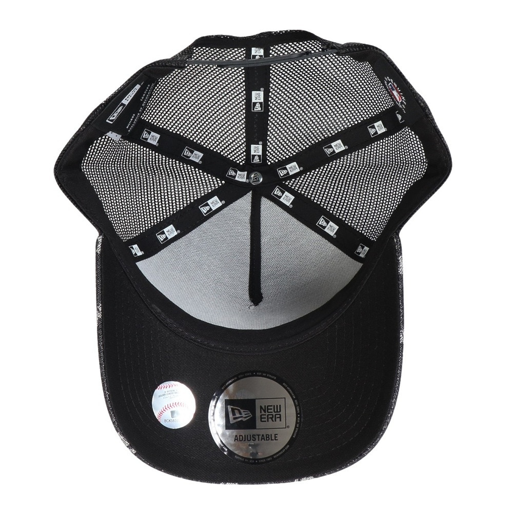 ニューエラ（NEW ERA）（メンズ、レディース）帽子 キャップ 9FORTY A-Frame トラッカー MLB Jacquard ニューヨーク・ヤンキース 黒 14388617 モノグラム