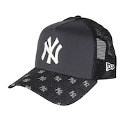 (メンズ、レディース)帽子 キャップ 9FORTY A-Frame トラッカー MLB Jacquard ニューヨーク・ヤンキース 黒 14388617 モノグラム