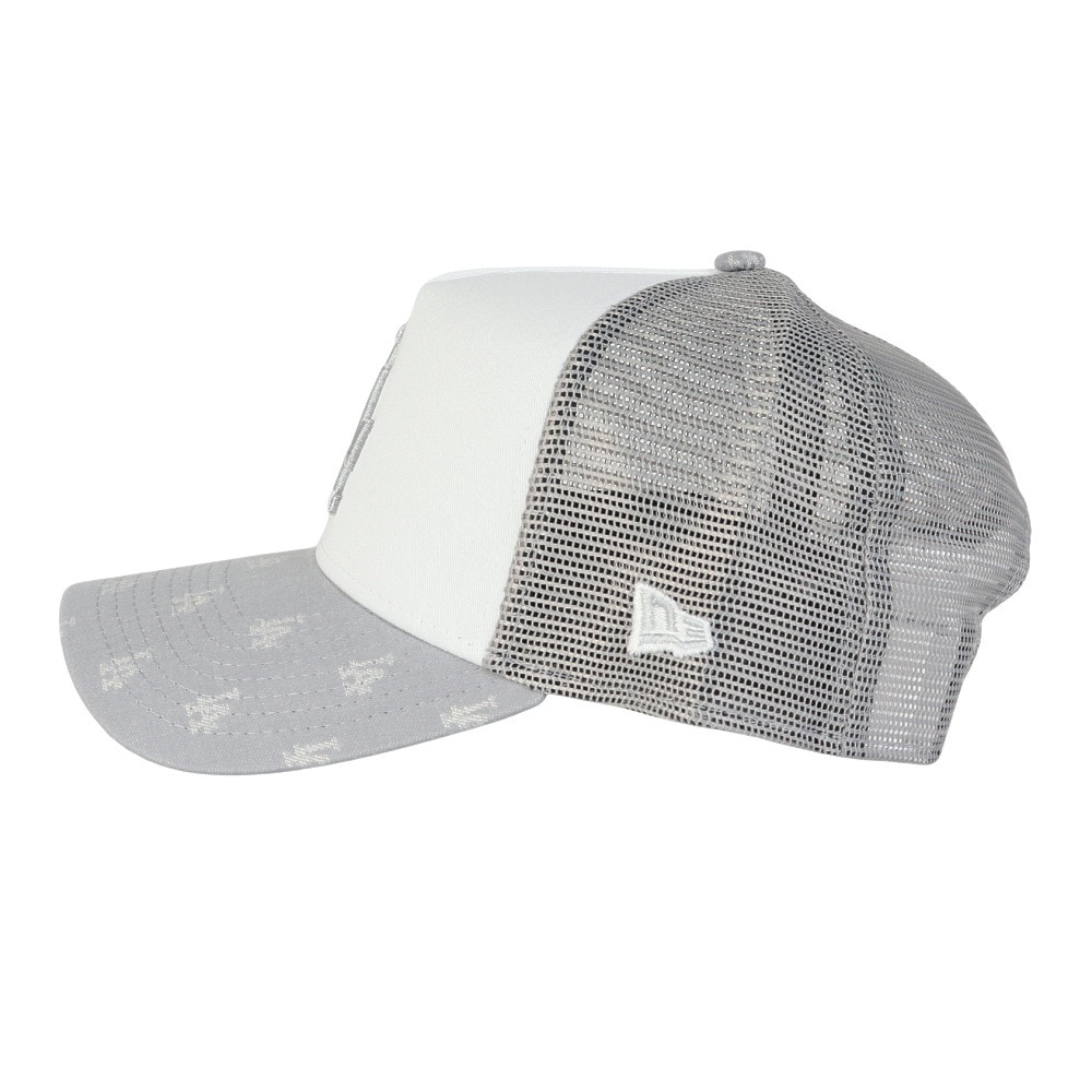 ニューエラ（NEW ERA）（メンズ、レディース）帽子 キャップ 9FORTY A-Frame トラッカー MLB Jacquard ロサンゼルス・ドジャース グレー 14388618 モノグラム