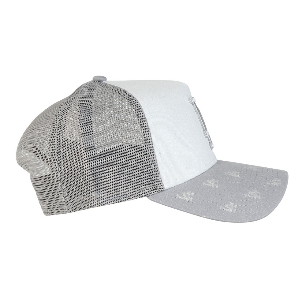 ニューエラ（NEW ERA）（メンズ、レディース）帽子 キャップ 9FORTY A-Frame トラッカー MLB Jacquard ロサンゼルス・ドジャース グレー 14388618 モノグラム