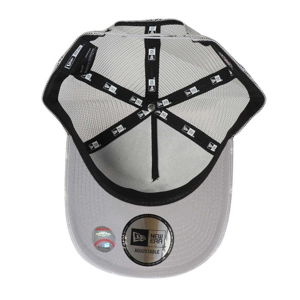 ニューエラ（NEW ERA）（メンズ、レディース）帽子 キャップ 9FORTY A-Frame トラッカー MLB Jacquard ロサンゼルス・ドジャース グレー 14388618 モノグラム