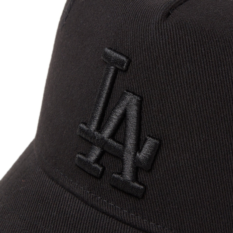 ニューエラ（NEW ERA）（メンズ、レディース）帽子 キャップ 9FORTY A-Frame トラッカー Damaged Series ロサンゼルス・ドジャース 黒 14388620