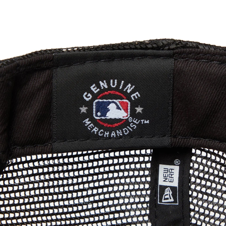 ニューエラ（NEW ERA）（メンズ、レディース）帽子 キャップ 9FORTY A-Frame トラッカー Damaged Series ロサンゼルス・ドジャース 黒 14388620