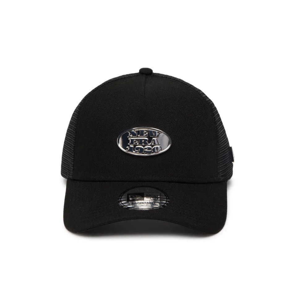 ニューエラ（NEW ERA）（メンズ、レディース）帽子 キャップ 9FORTY A-Frame トラッカー Metal Plate 14388621 サイズ調整可 通気性 メッシュ 日除け スト系