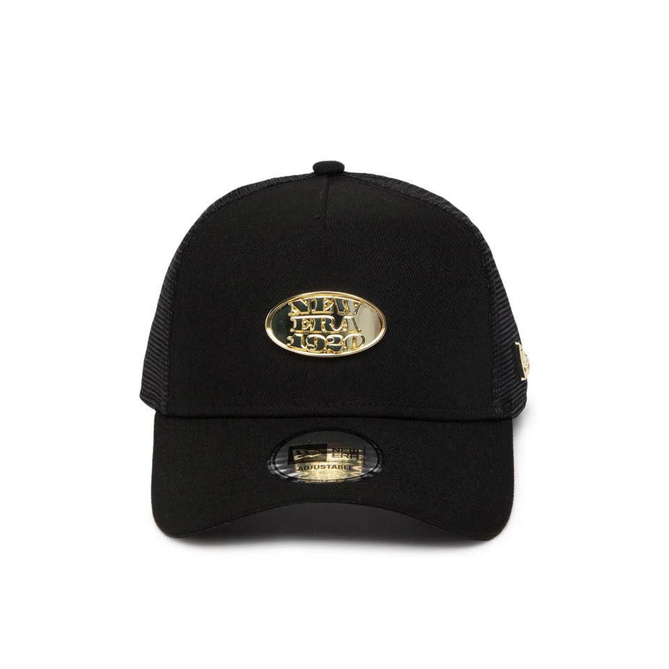 ニューエラ（NEW ERA）（メンズ、レディース）帽子 キャップ 9FORTY A-Frame トラッカー Metal Plate 14388622 サイズ調整可 通気性 メッシュ 日除け スト系