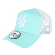 (メンズ、レディース)帽子 キャップ 9FORTY A-Frame トラッカー MLB Mesh Embroidery ニューヨーク・ヤンキース 水色 56-60cm 14388627 スポーツキャップ