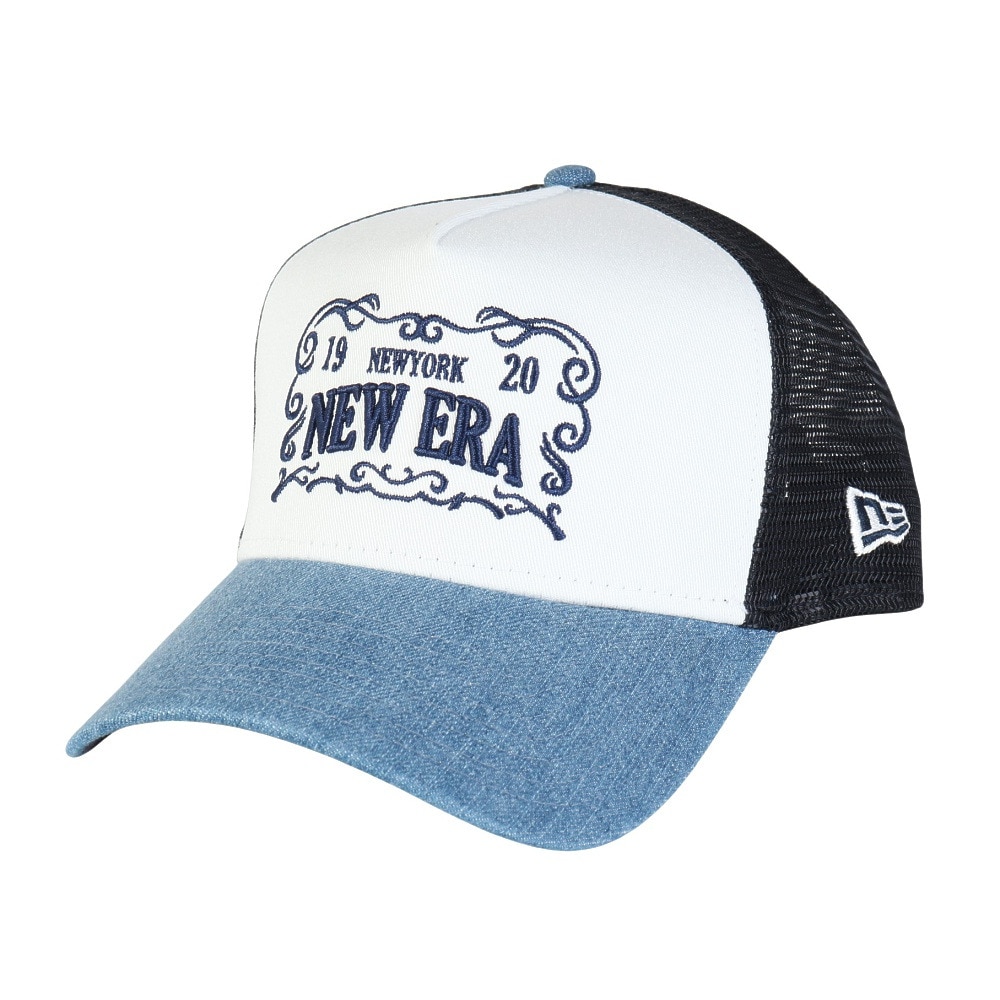 ニューエラ（NEW ERA）（メンズ、レディース）帽子 キャップ 9FORTY A-Frame Frame Logo デニム 56-60cm 14388634 スポーツキャップ ランニングキャップ 日差し対策 暑さ対策