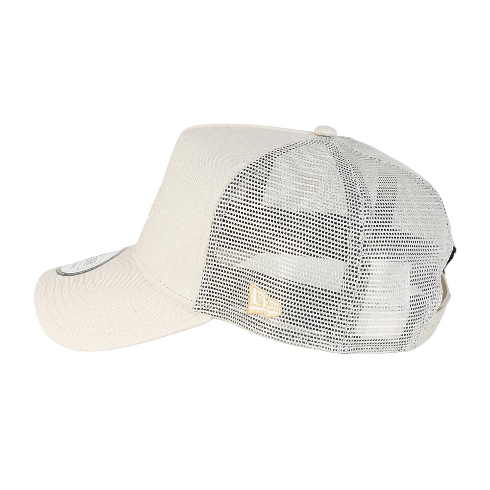ニューエラ（NEW ERA）（メンズ、レディース）帽子 キャップ 940 A-Frame トラッカー コットン Flax オーバルロゴ 14388644 通気性 メッシュ おしゃれ スト系