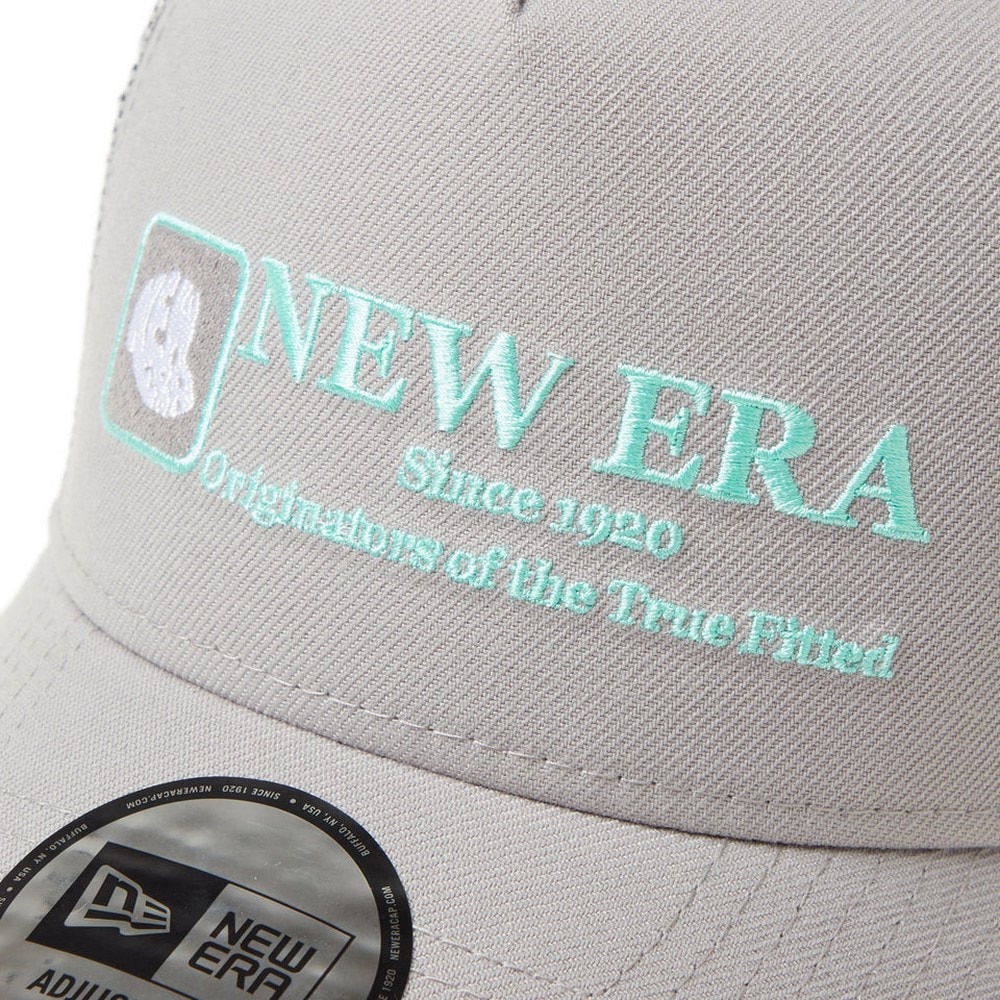 ニューエラ（NEW ERA）（メンズ、レディース）帽子 9FORTY A-Frame トラッカー キャップ Logo GRY グレー 56-60cm 14388649 スポーツキャップ