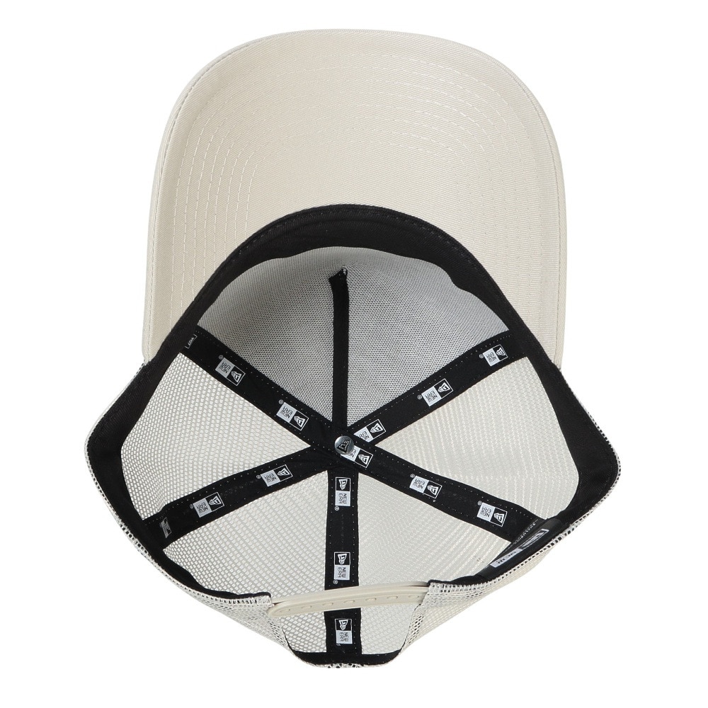 ニューエラ（NEW ERA）（メンズ、レディース）帽子 9FORTY A-Frame トラッカー  Box Logo TPUロゴ  オフホワイト 14388655 キャップ メッシュ おしゃれ 