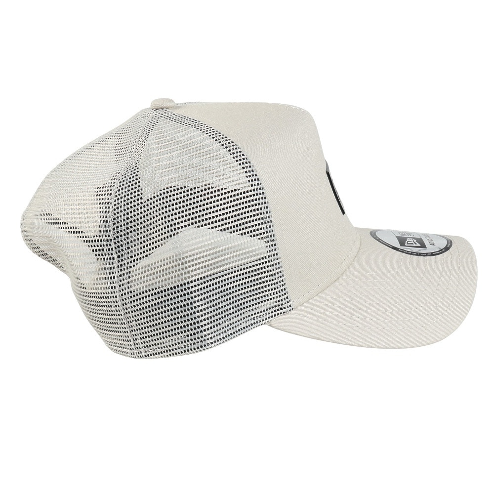 ニューエラ（NEW ERA）（メンズ、レディース）帽子 9FORTY A-Frame トラッカー  Box Logo TPUロゴ  オフホワイト 14388655 キャップ メッシュ おしゃれ 