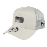 (メンズ、レディース)帽子 9FORTY A-Frame トラッカー  Box Logo TPUロゴ  オフホワイト 14388655 キャップ メッシュ おしゃれ