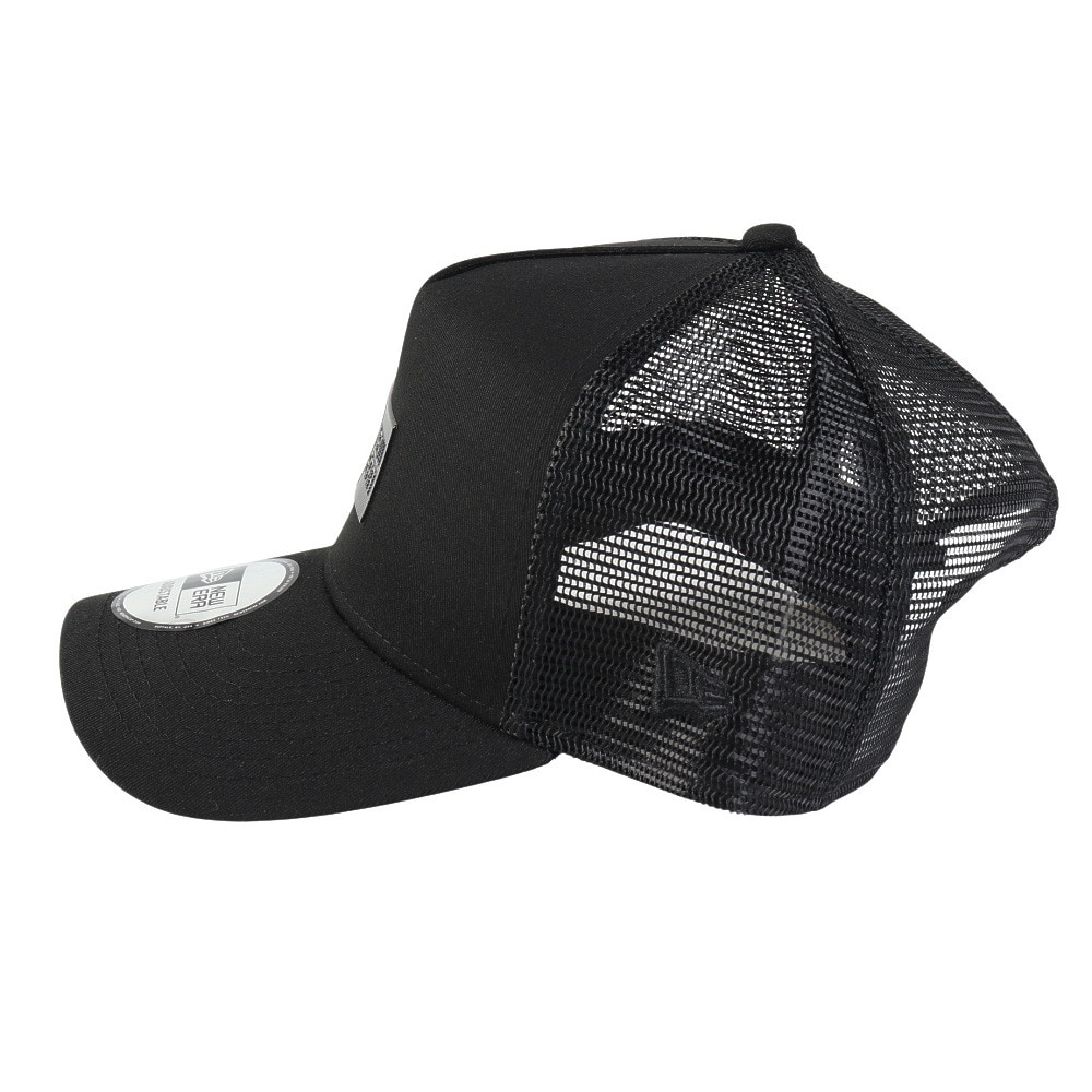 ニューエラ（NEW ERA）（メンズ、レディース）帽子 9FORTY A-Frame トラッカー  Box Logo TPUロゴ  黒 14388658 キャップ メッシュ おしゃれ 
