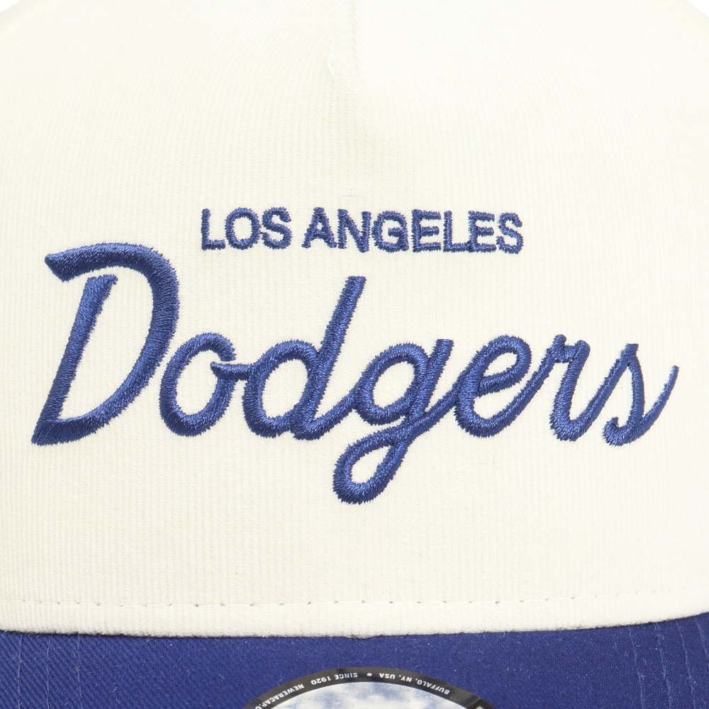 ニューエラ（NEW ERA）（メンズ、レディース）キャップ 9FORTY A-Frame Summer Corduroy ロサンゼルス・ドジャース 14388662 2トーン サイズ調整