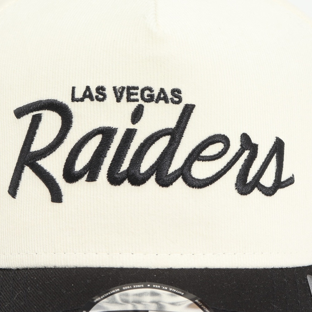 ニューエラ（NEW ERA）（メンズ、レディース）キャップ 9FORTY A-Frame Summer Corduroy ラスベガス・レイダース 14388663 2トーン サイズ調整