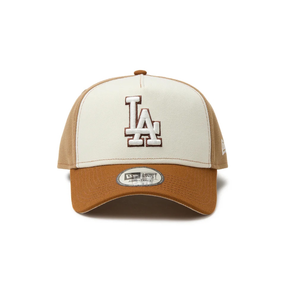 ニューエラ（NEW ERA）（メンズ、レディース）帽子 9FORTY A-Frame Pancakes ロサンゼルス・ドジャース カーキバイザー 14388666 MLB 野球 ヤンキース おしゃれ