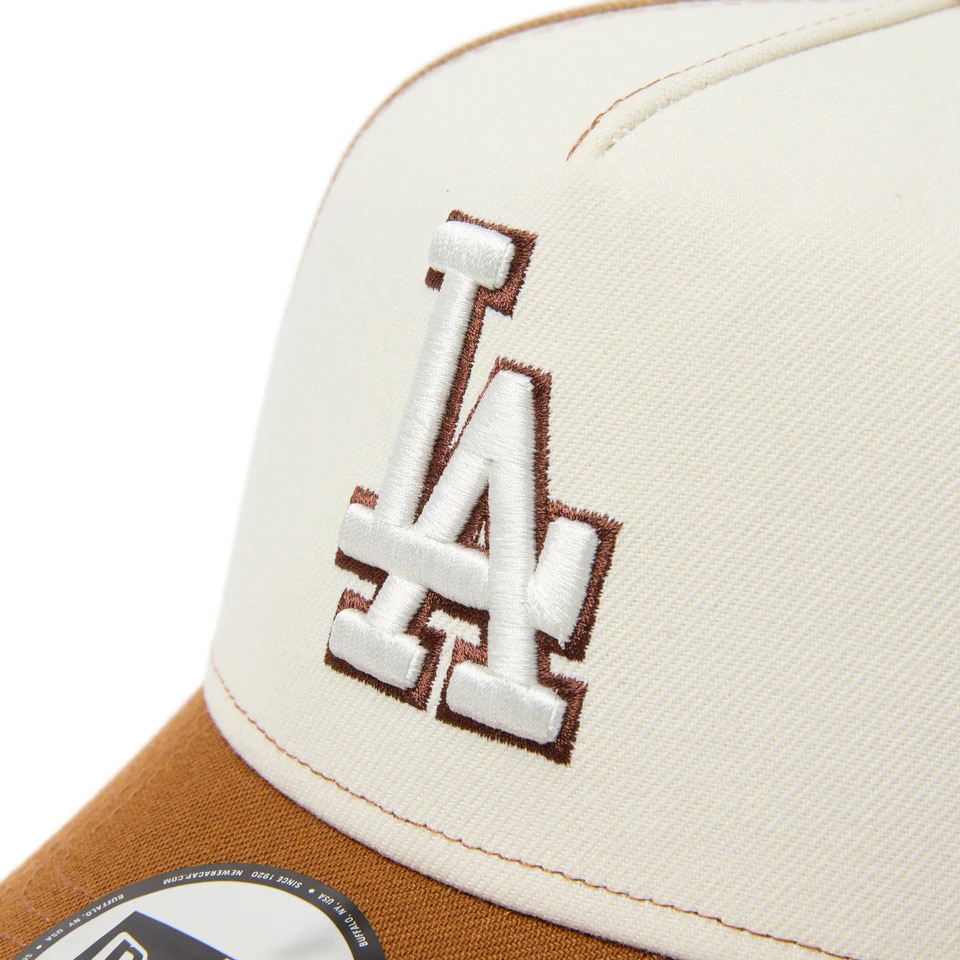 ニューエラ（NEW ERA）（メンズ、レディース）帽子 9FORTY A-Frame Pancakes ロサンゼルス・ドジャース カーキバイザー 14388666 MLB 野球 ヤンキース おしゃれ