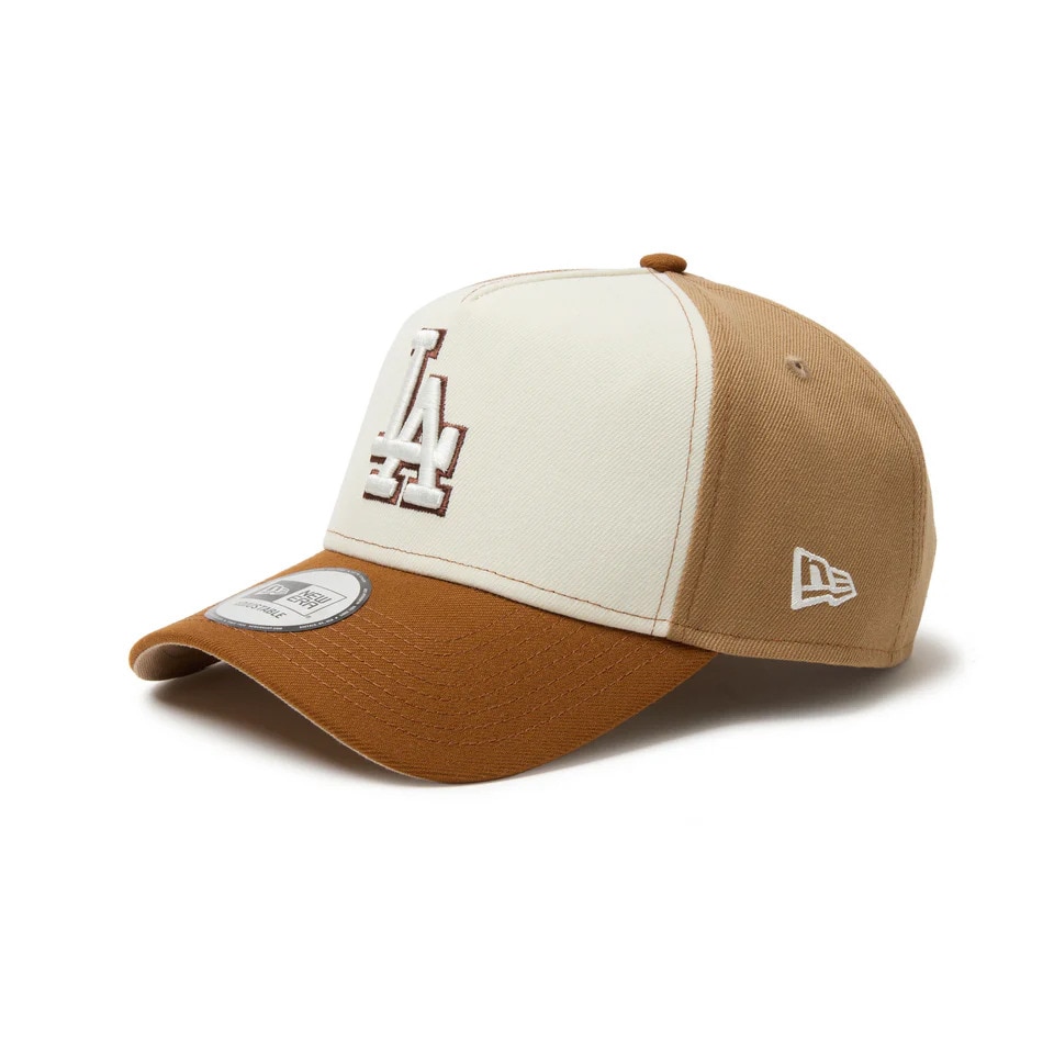 ニューエラ（NEW ERA）（メンズ、レディース）帽子 9FORTY A-Frame Pancakes ロサンゼルス・ドジャース カーキバイザー 14388666 MLB 野球 ヤンキース おしゃれ