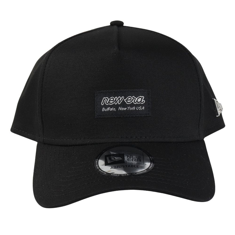 ニューエラ（NEW ERA）（メンズ、レディース）帽子 9FORTY A-Frame Metal Flag  ウーブンパッチ 黒 14388669 キャップ メッシュ おしゃれ 