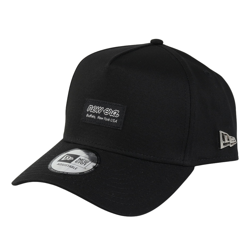 ニューエラ（NEW ERA）（メンズ、レディース）帽子 9FORTY A-Frame Metal Flag  ウーブンパッチ 黒 14388669 キャップ メッシュ おしゃれ 