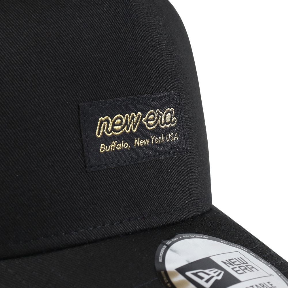 ニューエラ（NEW ERA）（メンズ、レディース）帽子 9FORTY A-Frame Metal Flag ブラック ウーブンパッチ キャップ 14388670