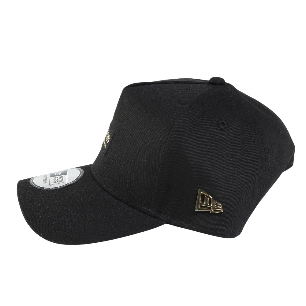 ニューエラ（NEW ERA）（メンズ、レディース）帽子 9FORTY A-Frame Metal Flag ブラック ウーブンパッチ キャップ 14388670