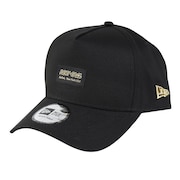 (メンズ、レディース)帽子 9FORTY A-Frame Metal Flag ブラック ウーブンパッチ キャップ 14388670