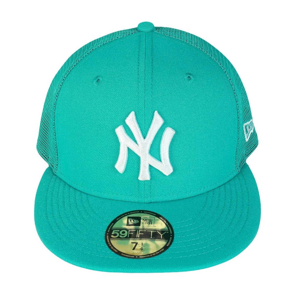ニューエラ（NEW ERA）（メンズ、レディース）帽子 キャップ 59FIFTY トラッカー Beautiful Beach ニューヨーク・ヤンキース  青 S-Lサイズ 14388812 メッシュ