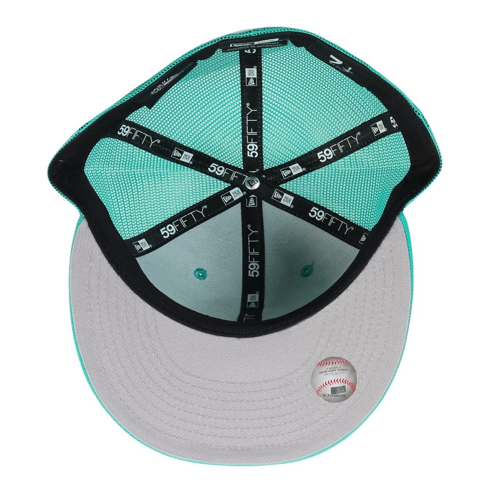 ニューエラ（NEW ERA）（メンズ、レディース）帽子 キャップ 59FIFTY トラッカー Beautiful Beach ニューヨーク・ヤンキース  青 S-Lサイズ 14388812 メッシュ