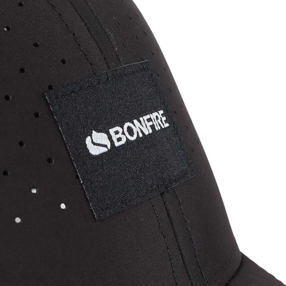 ボンファイア（Bonfire）（メンズ）メッシュキャップ レーザーカット 黒 20BNF5SST2372 BLK 吸汗速乾 接触冷感 リフレクター カジュアル おしゃれ 