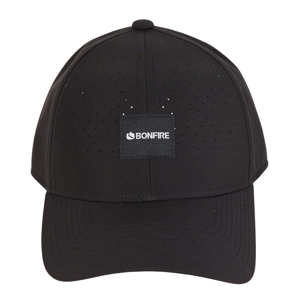 ボンファイア（Bonfire）（メンズ）メッシュキャップ レーザーカット 黒 20BNF5SST2372 BLK 吸汗速乾 接触冷感 リフレクター カジュアル おしゃれ 