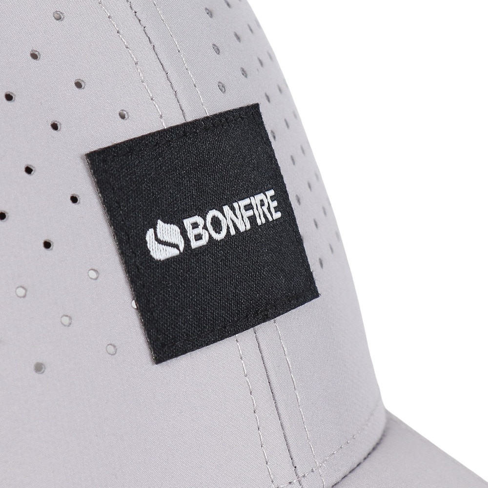 ボンファイア（Bonfire）（メンズ）メッシュキャップ レーザーカット ライトグレー 20BNF5SST2372 GRY 吸汗速乾 接触冷感 リフレクター カジュアル おしゃれ