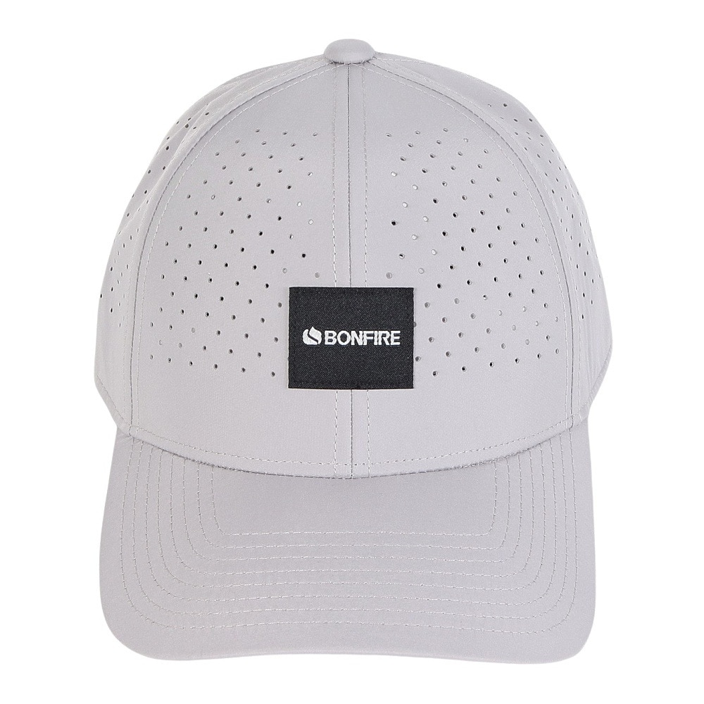 ボンファイア（Bonfire）（メンズ）メッシュキャップ レーザーカット ライトグレー 20BNF5SST2372 GRY 吸汗速乾 接触冷感 リフレクター カジュアル おしゃれ