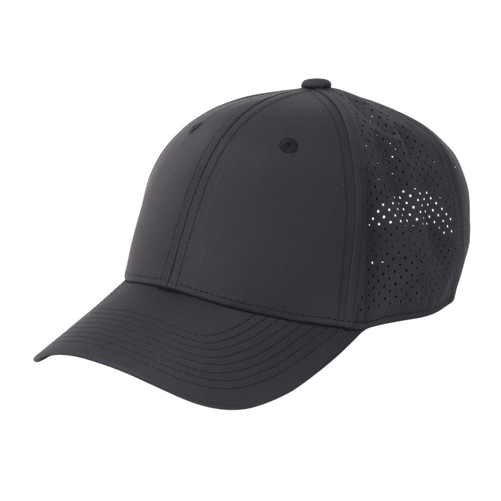 クー（Coo.）（メンズ）帽子 ビッグサイズ  レーザーメッシュキャップ 黒 897CO5ST0007 BLK 吸汗速乾 リフレクター 接触冷感 シンプル カジュアル 通気性