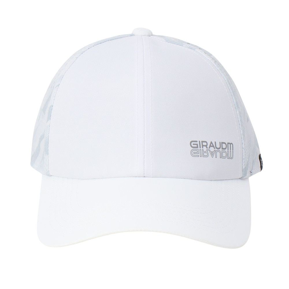 ジローム（GIRAUDM）（メンズ、レディース）帽子 レーザーカット  メッシュキャップ 白 CP5S0001-WA897-GRST WHT 吸汗速乾 リフレクター 接触冷感 通気性