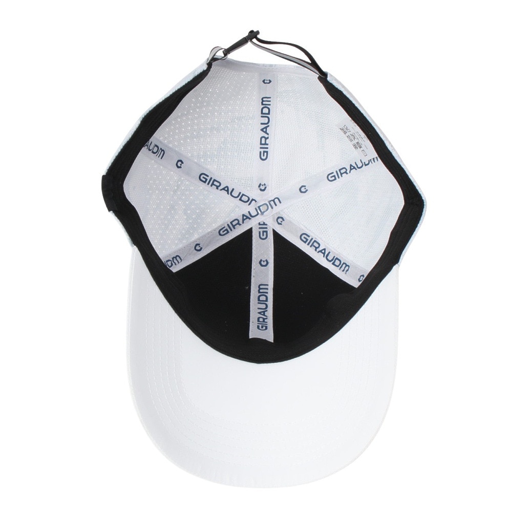 ジローム（GIRAUDM）（メンズ、レディース）帽子 レーザーカット  メッシュキャップ 白 CP5S0001-WA897-GRST WHT 吸汗速乾 リフレクター 接触冷感 通気性