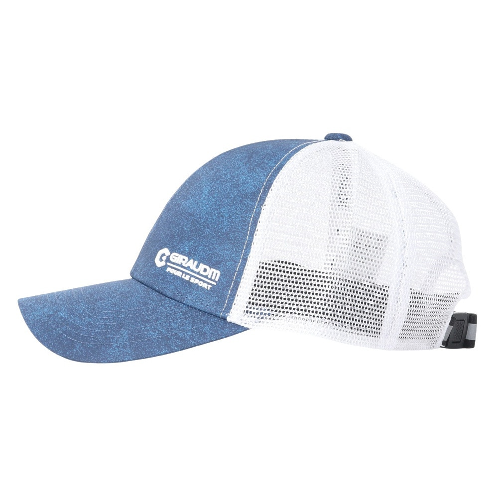 ジローム（GIRAUDM）（メンズ）帽子 サンドパターン  メッシュキャップ 青 CP5S0002-WA897-GRST BLU 吸汗速乾 リフレクター 接触冷感 通気性 シンプル