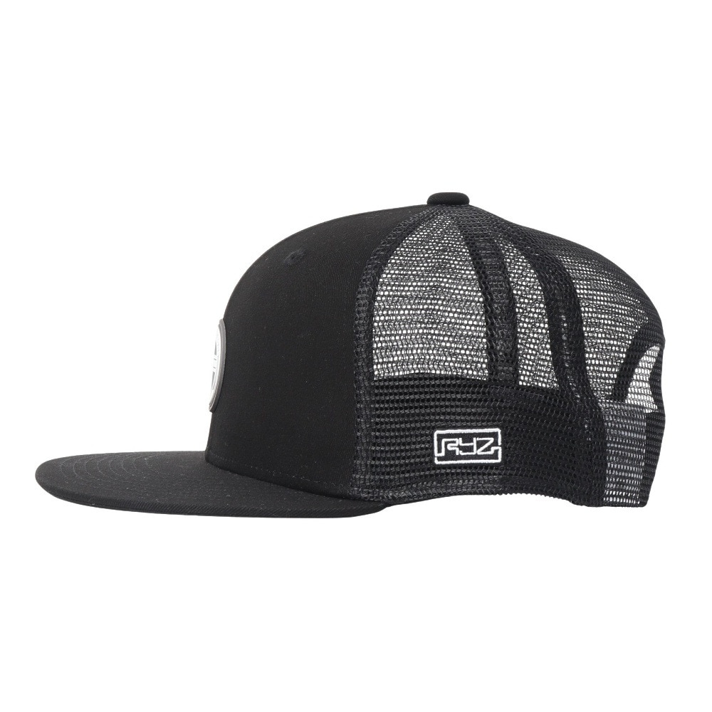 ライズ（RYZ）（メンズ）帽子 ワッペンBB メッシュキャップ 黒 RZ20ST25SS0043 BLK カジュアル ファッション おしゃれ スト系 お出かけ 旅行 デート ラフ
