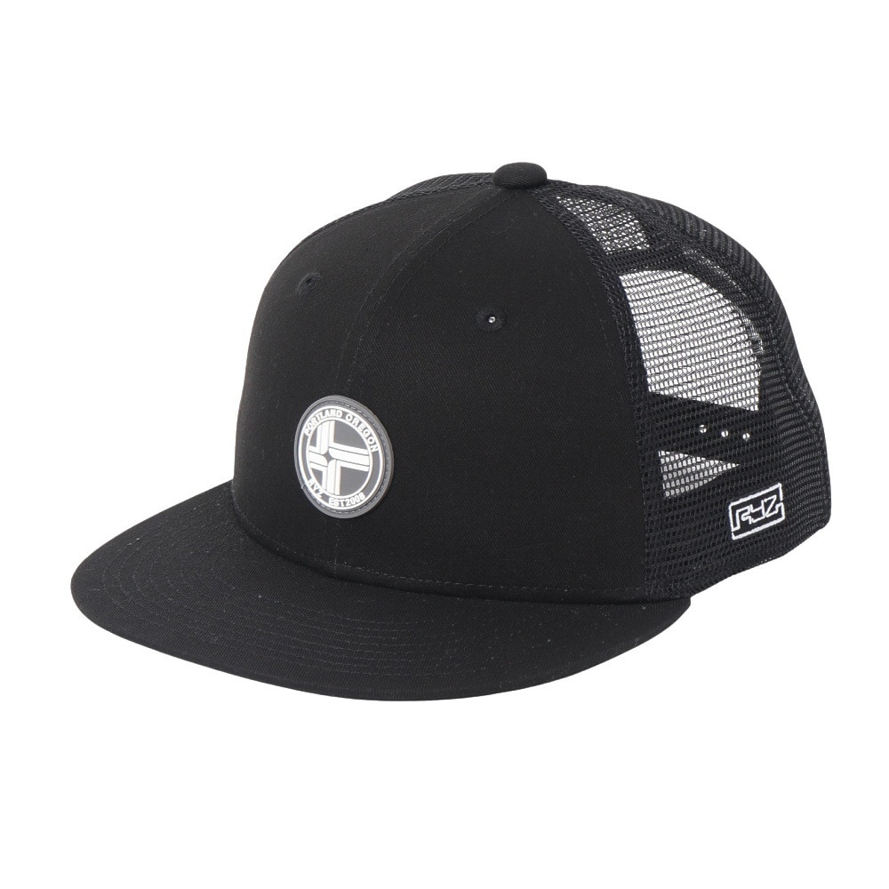 ライズ（RYZ）（メンズ）帽子 ワッペンBB メッシュキャップ 黒 RZ20ST25SS0043 BLK カジュアル ファッション おしゃれ スト系 お出かけ 旅行 デート ラフ