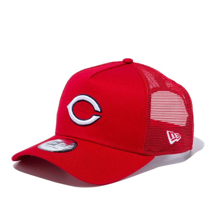 ニューエラ（NEW ERA）（メンズ、レディース）帽子 キャップ 9FORTY A-Frame トラッカー 広島東洋カープ 赤 14524979 シンプル カジュアル 野球 おしゃれ