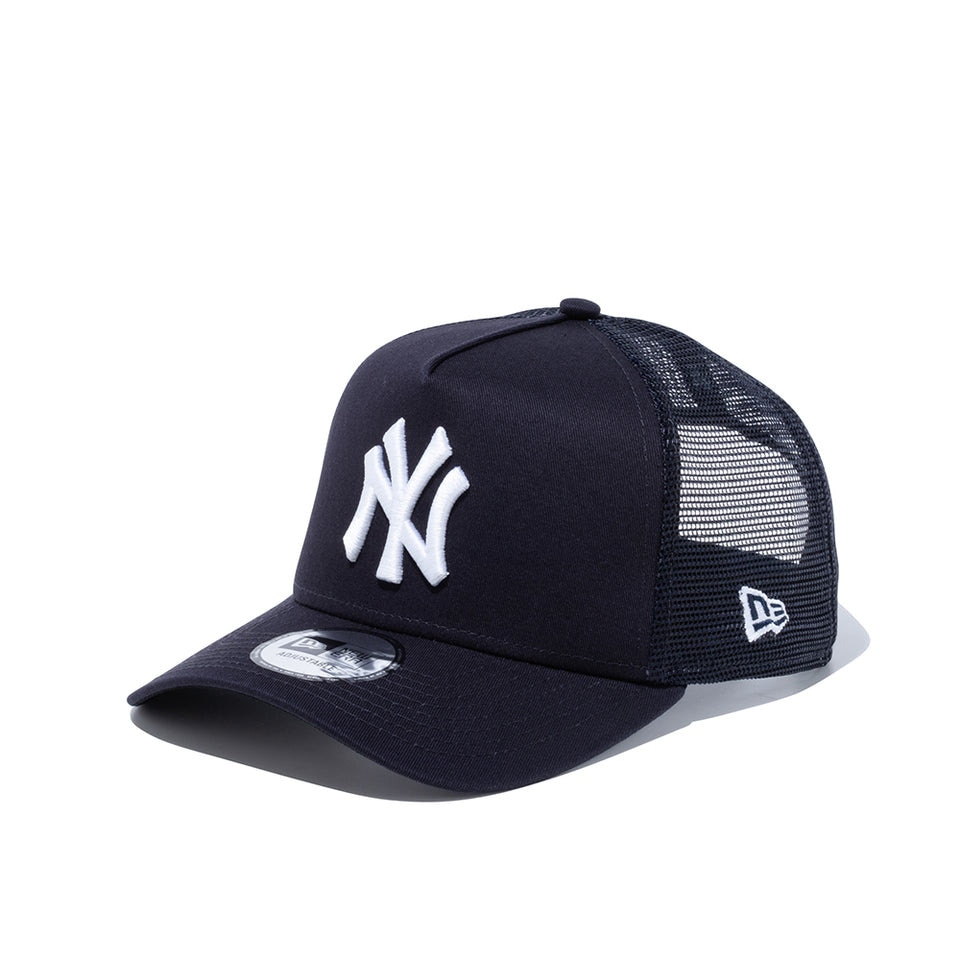 ニューエラ（NEW ERA）（メンズ、レディース）帽子 キャップ 9FORTY A-Frame トラッカー ニューヨーク・ヤンキース 紺 56-60cm 14524992 スポーツキャップ
